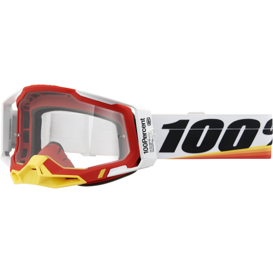 Oculos 100% Racecraft 2 Arsham Red / White / Yellow