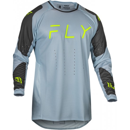 Camisola Fly Racing Evolution DST Ice Grey/Charcoal/Neon Green