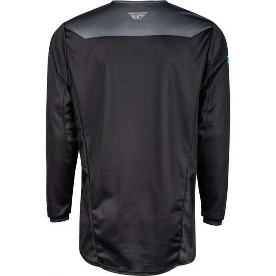 Camisola Fly Racing Kinetic Reload Charcoal / Black / Blue