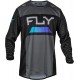 Camisola Fly Racing Kinetic Reload Charcoal / Black / Blue