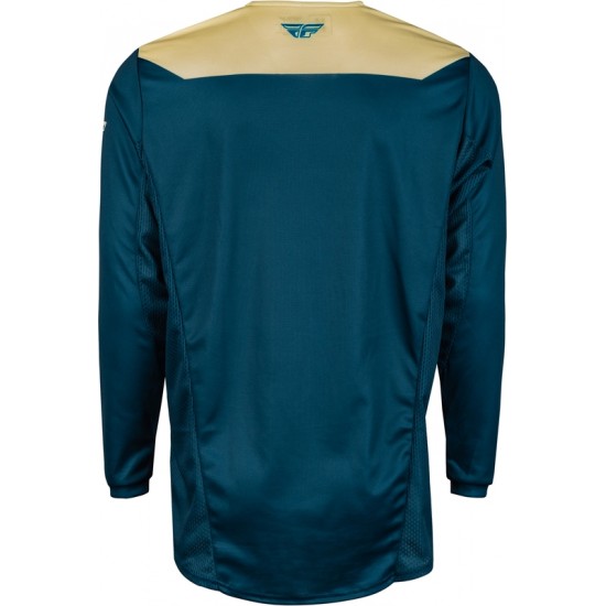 Camisola Fly Racing Kinetic Reload Ivory / Navy / Cobalt