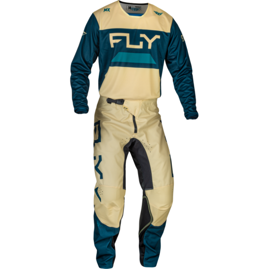 Calças Fly Racing Kinetic Reload Ivory / Navy / Cobalt