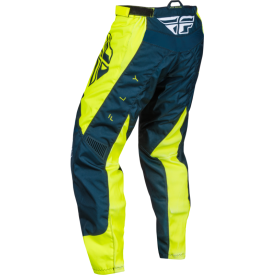 Calças Fly Racing F16 Navy / Hi-Vis / White