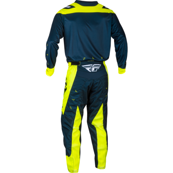 Calças Fly Racing F16 Navy / Hi-Vis / White