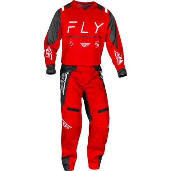 Calças Fly Racing F16 Red / Charcoal / White