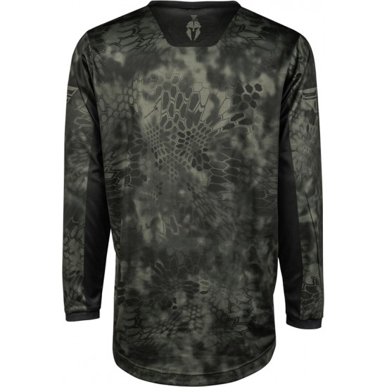 Camisola Fly Racing F16 Kryptek Moss Grey / Black