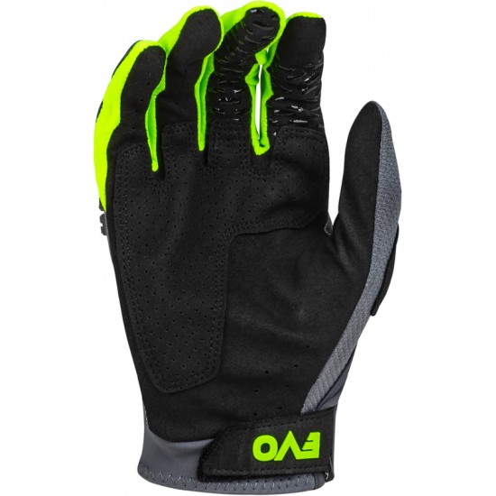 Luvas Fly Racing Evolution DST Charcoal / Neon Green