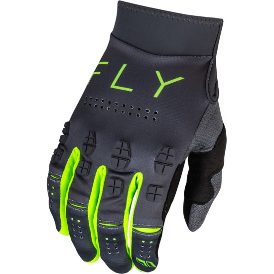 Luvas Fly Racing Evolution DST Charcoal / Neon Green