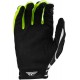 Luvas Fly Racing Lite Uncaged Black / White / Neon Green