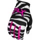 Luvas Fly Racing Lite Uncaged Black / White / Neon Pink