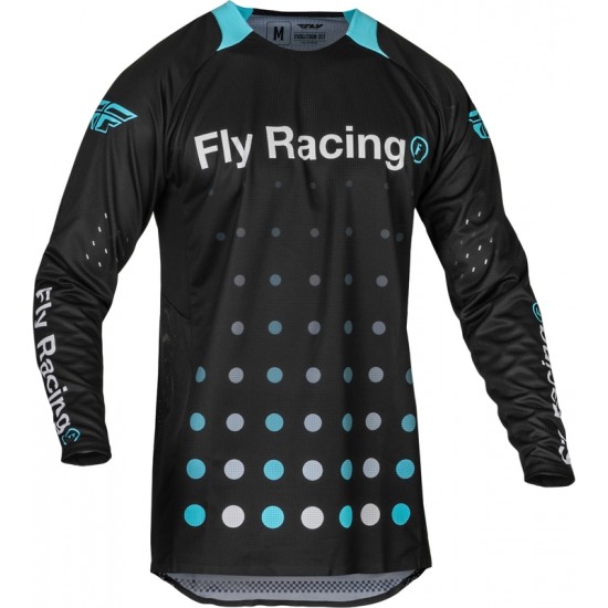 Camisola Fly Racing Evolution DST SE Strobe Black/Electric Blue