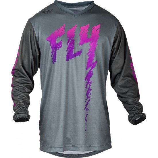 Camisola Criança Fly Racing F16 Grey / Charcoal / Pink