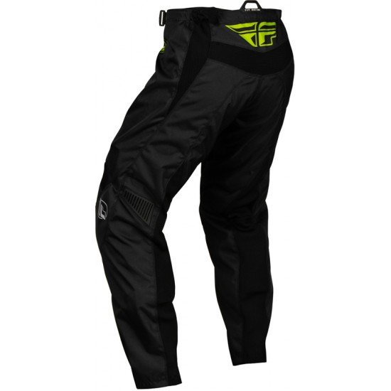 Calças Criança Fly Racing F16 Black / Green Neon / Light Grey