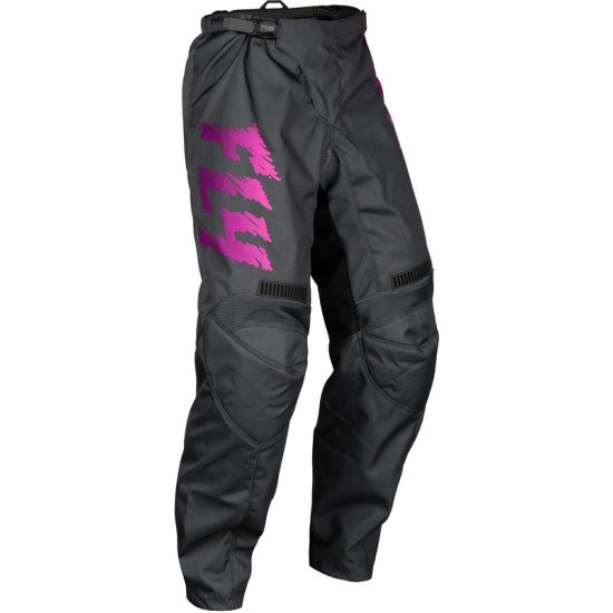 Calças Criança Fly Racing F16 Grey / Charcoal / Pink