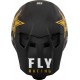 Capacete Fly Racing Formula CC Rockstar Matte Black / Gold