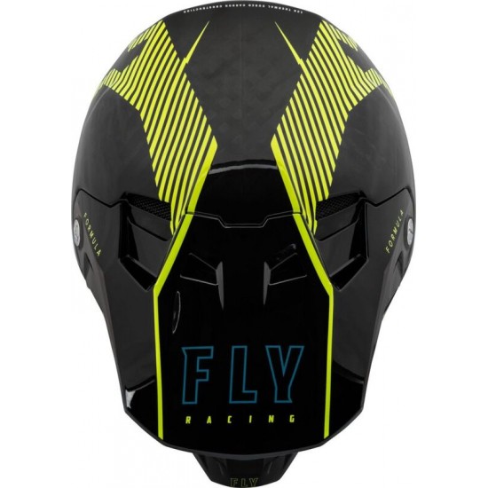 Capacete Fly Racing Formula Carbon Tracer Hi-Vis Yellow / Black