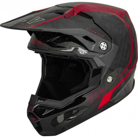 Capacete Fly Racing Formula Carbon Tracer Red / Black