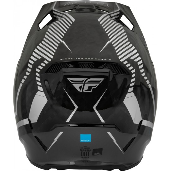 Capacete Fly Racing Formula Carbon Tracer Silver / Black