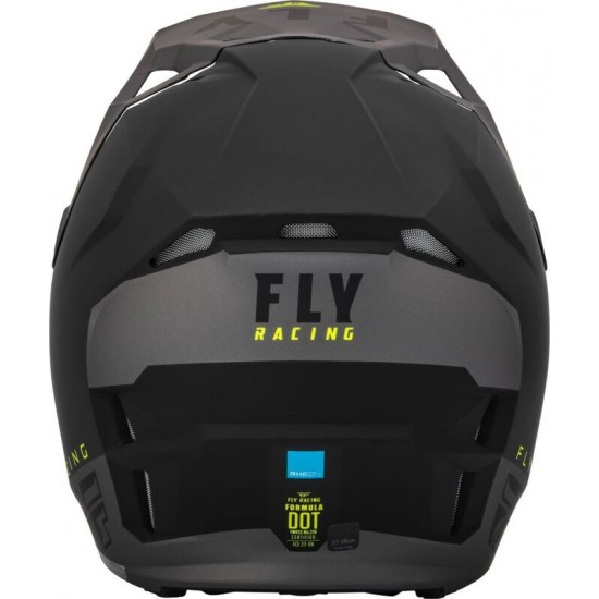 Capacete Fly Racing Formula CP Slant Matte Black / Grey / Hi Vis