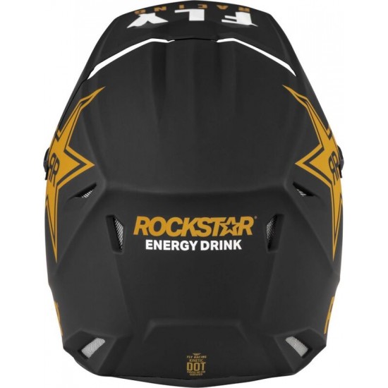 Capacete Fly Racing Kinetic Rockstar Black / Gold