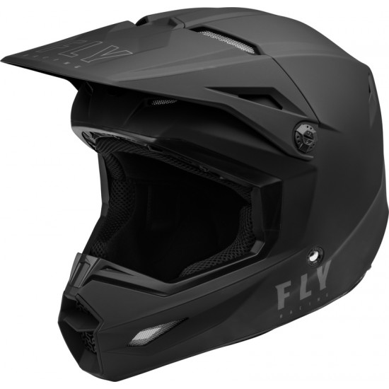 Capacete Criança Fly Racing Kinetic Solid Matte Black