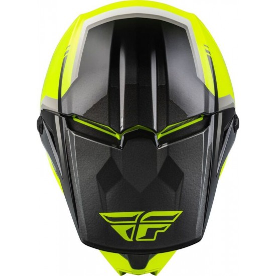 Capacete Fly Racing Kinetic Vision Hi-Vis Yellow / Black