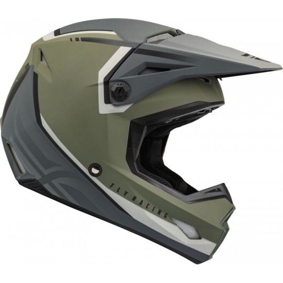 Capacete Fly Racing Kinetic Vision Green / Grey