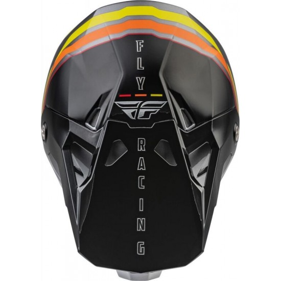 Capacete Fly Racing Formula CP S.E Rave Black / Yellow / Red