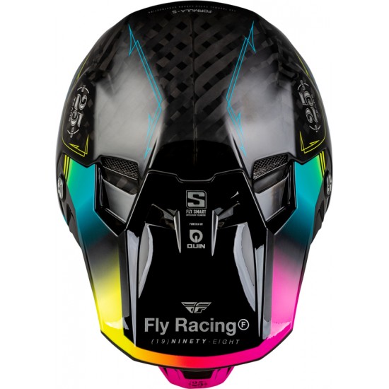 Capacete Fly Racing Formula Smart Carbon Legacy Black / Electric