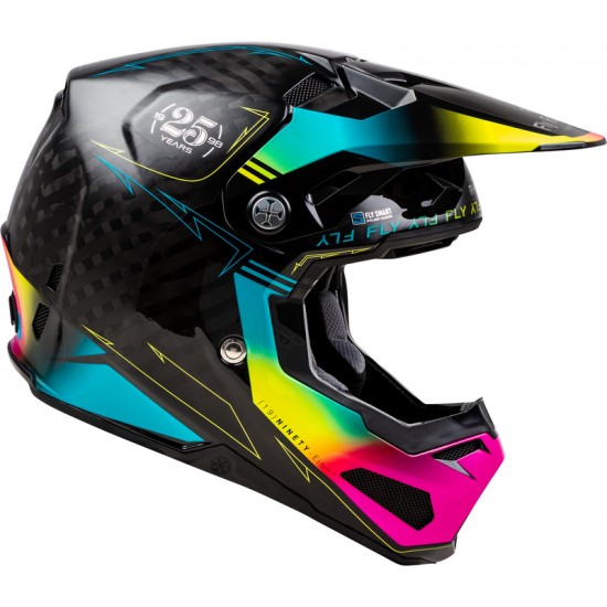 Capacete Fly Racing Formula Smart Carbon Legacy Black / Electric