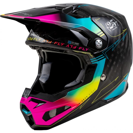 Capacete Fly Racing Formula Smart Carbon Legacy Black / Electric