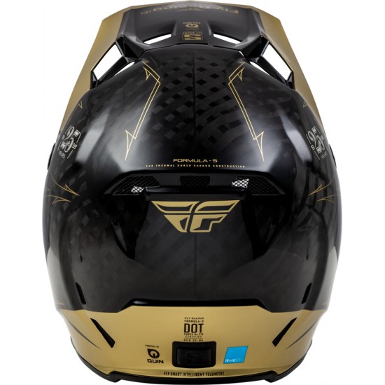 Capacete Fly Racing Formula Smart Carbon Legacy Black / Gold