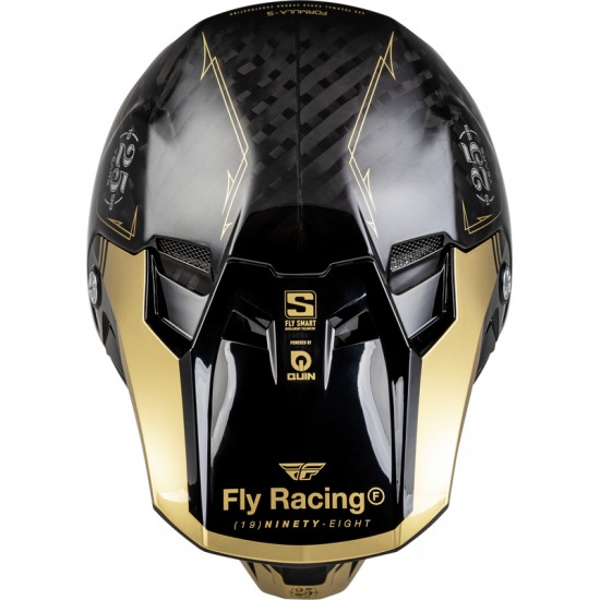 Capacete Fly Racing Formula Smart Carbon Legacy Black / Gold