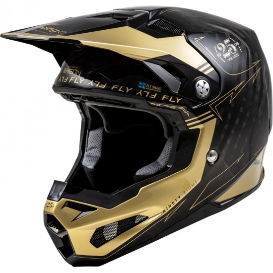 Capacete Fly Racing Formula Smart Carbon Legacy Black / Gold