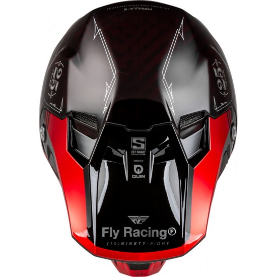 Capacete Fly Racing Formula Smart Carbon Legacy Red / Black