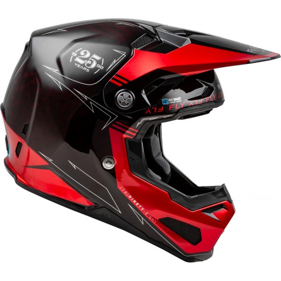 Capacete Fly Racing Formula Smart Carbon Legacy Red / Black