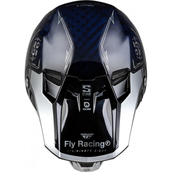 Capacete Fly Racing Formula Smart Carbon Legacy Blue / Silver