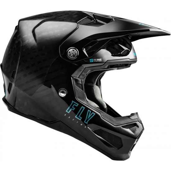 Capacete Fly Racing Formula Smart Carbon Solid Matte Black