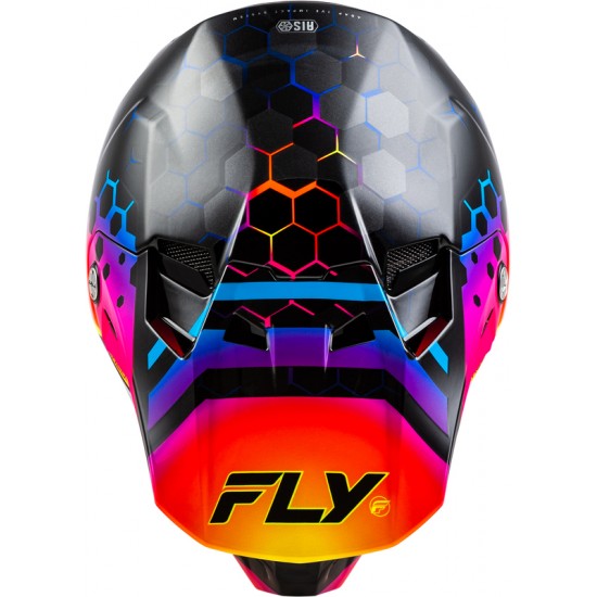 Capacete Fly Racing Formula CC Tektonic Black / Sunset