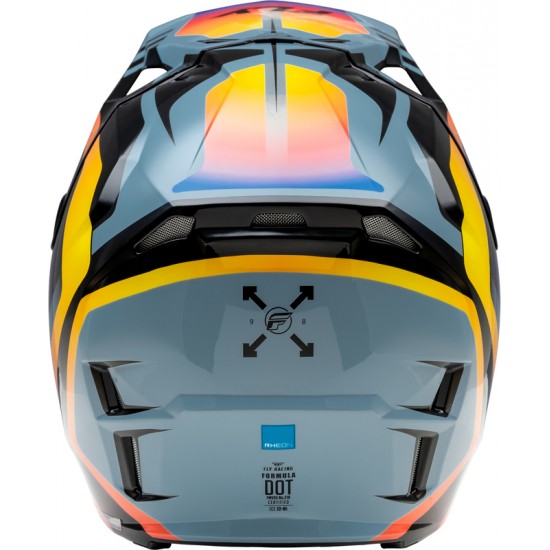 Capacete Fly Racing Formula CP Krypton Grey / Black / Electric