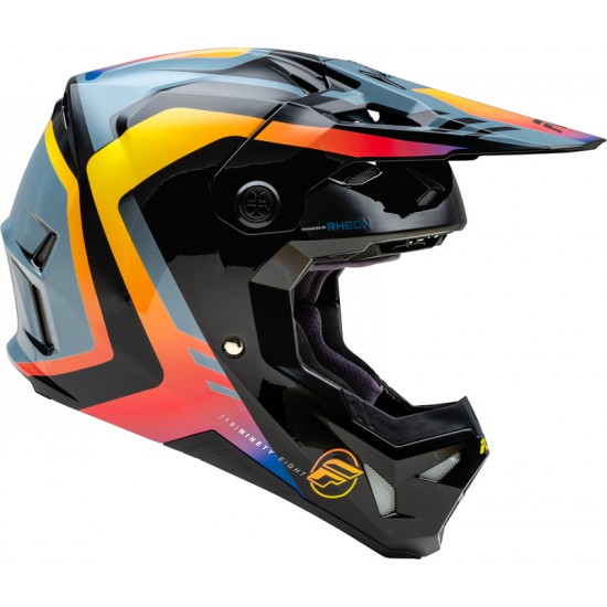 Capacete Fly Racing Formula CP Krypton Grey / Black / Electric