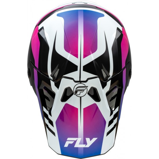 Capacete Fly Racing Formula CP Krypton White / Black / Purple