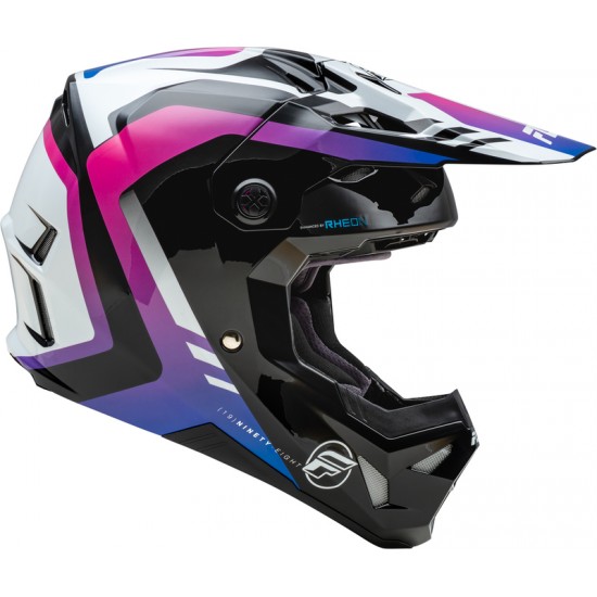 Capacete Fly Racing Formula CP Krypton White / Black / Purple