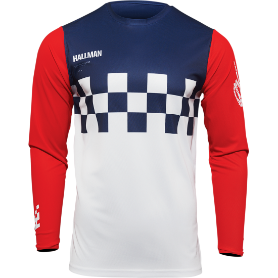 Camisola Thor Hallman Differ Cheq White / Red / Blue