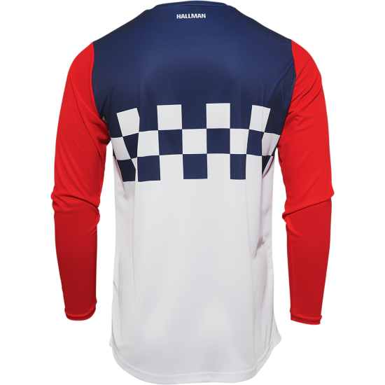 Camisola Thor Hallman Differ Cheq White / Red / Blue