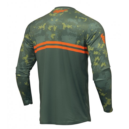 Camisola Thor Sector Digi Camo Forest Grren