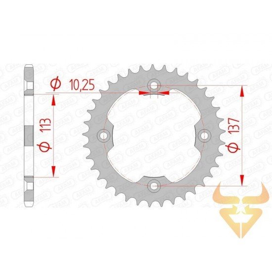 Cremalheira AFAM Suzuki Ltr 450