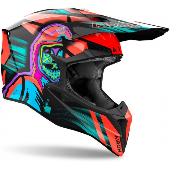 Capacete Airoh Wraaap Cyber Orange Gloss