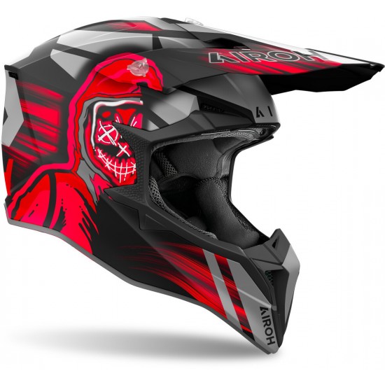 Capacete Airoh Wraaap Cyber Red Matt