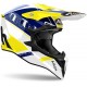 Capacete Airoh Wraaap Feel Yellow/Blue Gloss